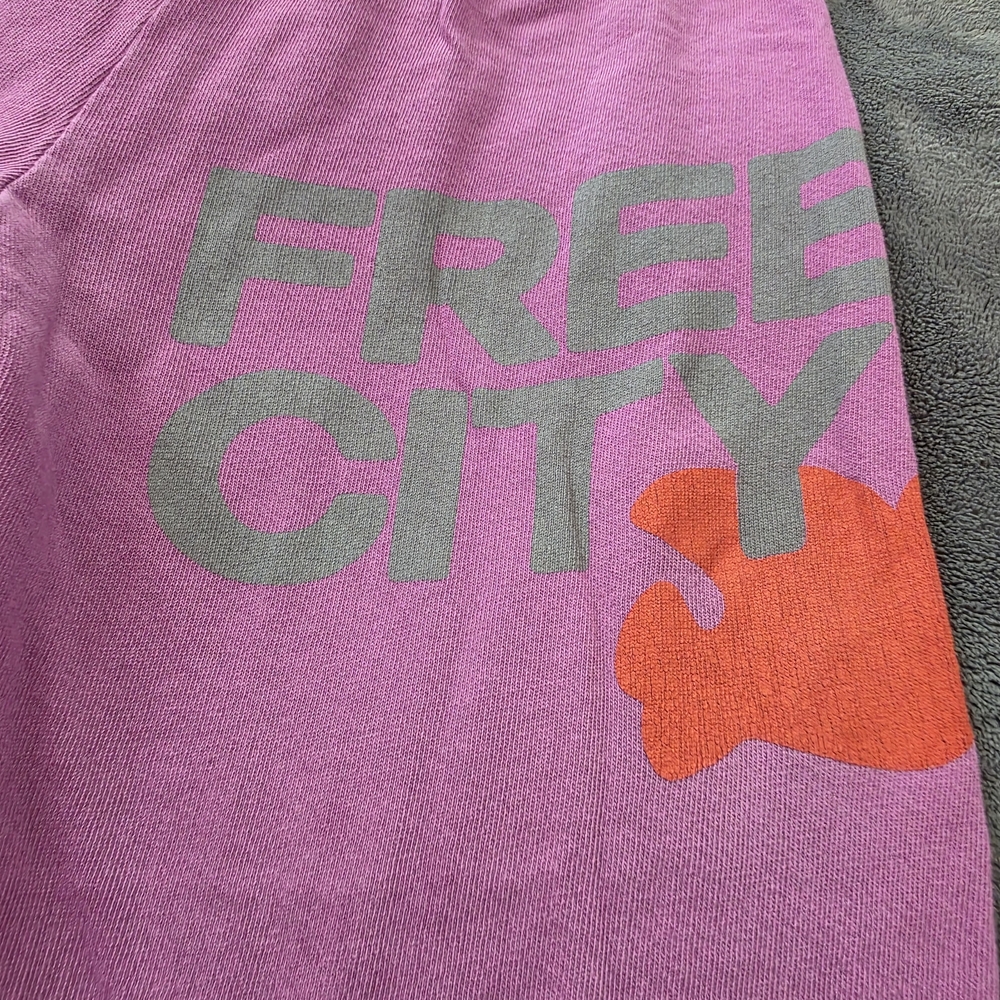 freecity Pink Logo Track Pants with Orange Accent - Picture 5 of 5